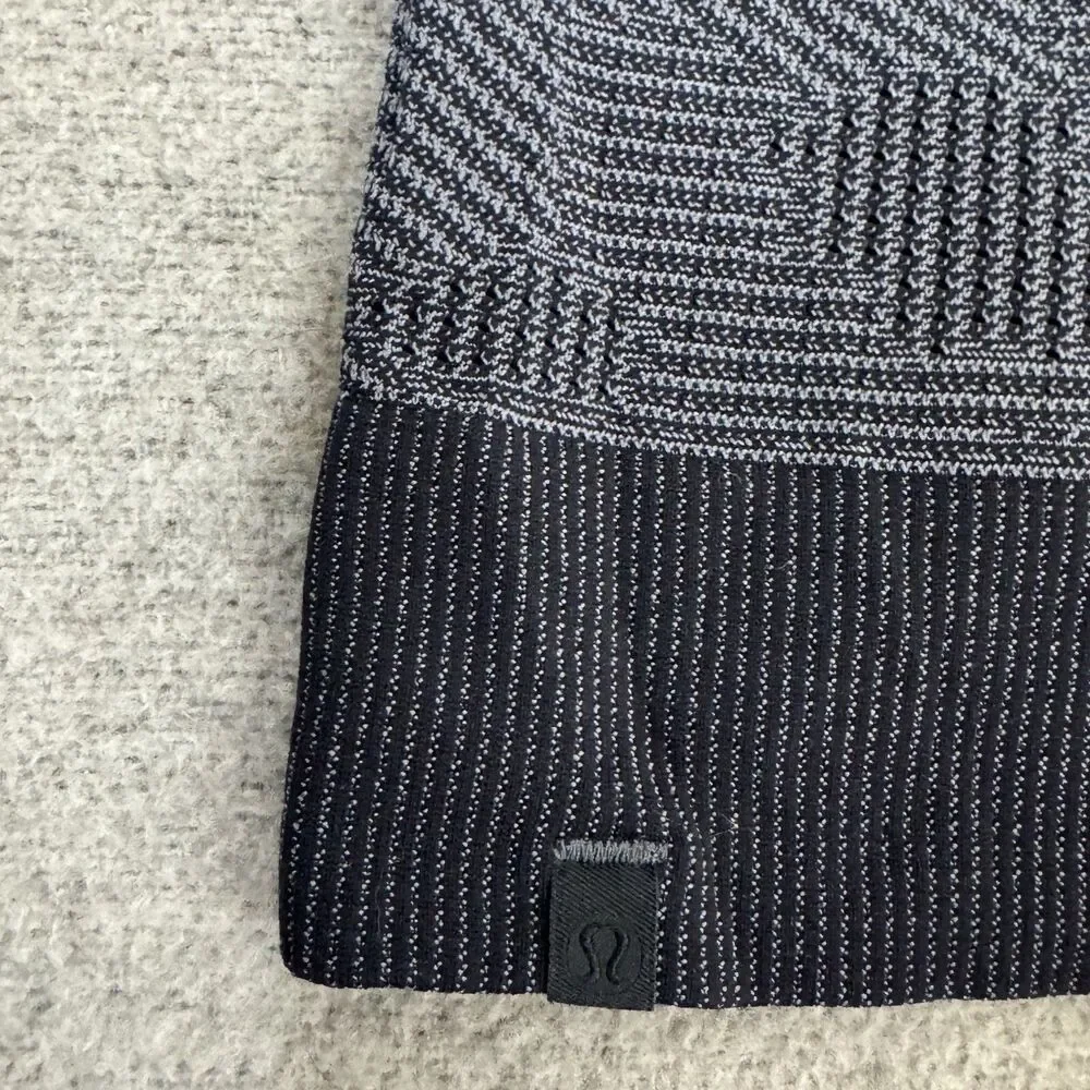 Lululemon Swiftly Breathe Top Long Sleeve Gray Black Gym Yoga Active Woman 4